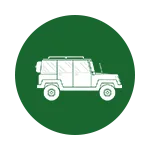 Comfortable safari jeep vehicle icon for Wilpattu National Park tours