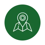 Location pin icon for Wilpattu National Park safari destination in Sri Lanka